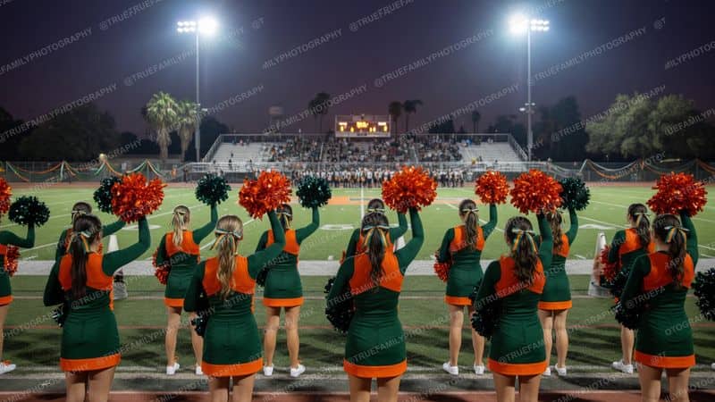 Cheer line.