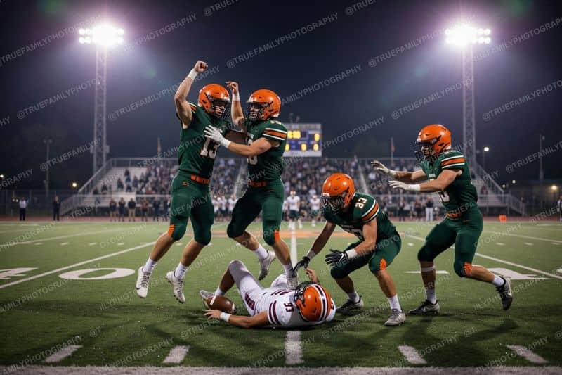 Stop on the goal line.