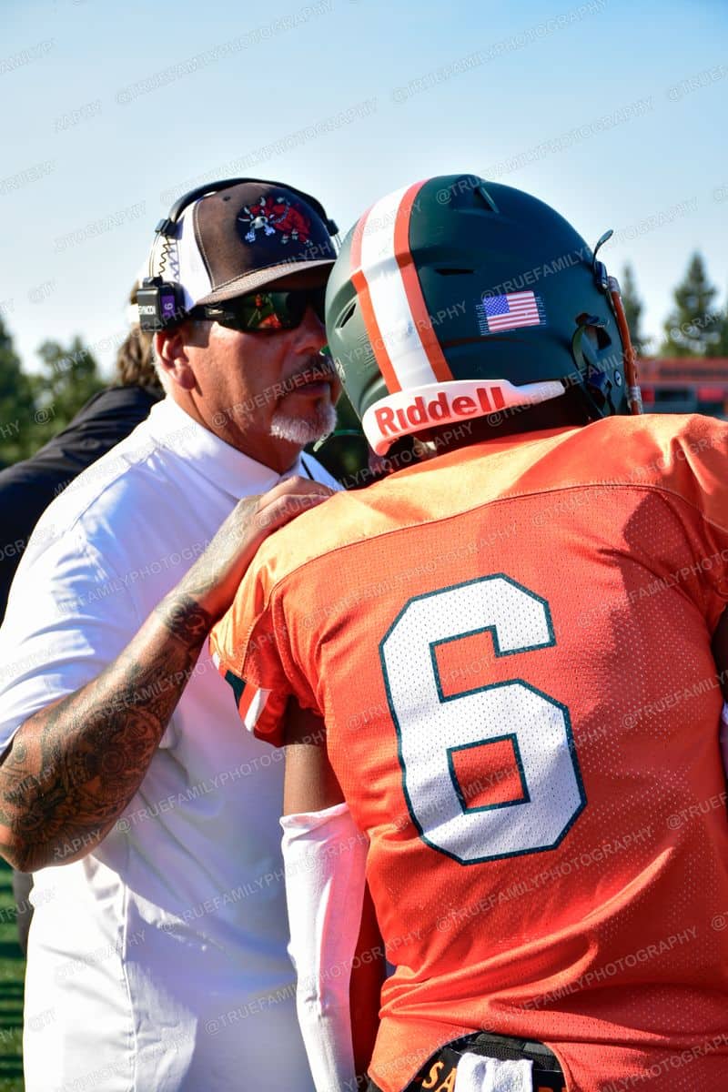Coach and JV #6 Jayden Wilhelm vs Golden Sierra.