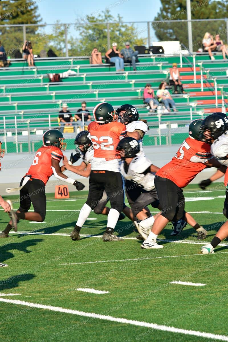 JV #62 Juan Guzman in the hole. #6 and #5 vs Golden Sierra.