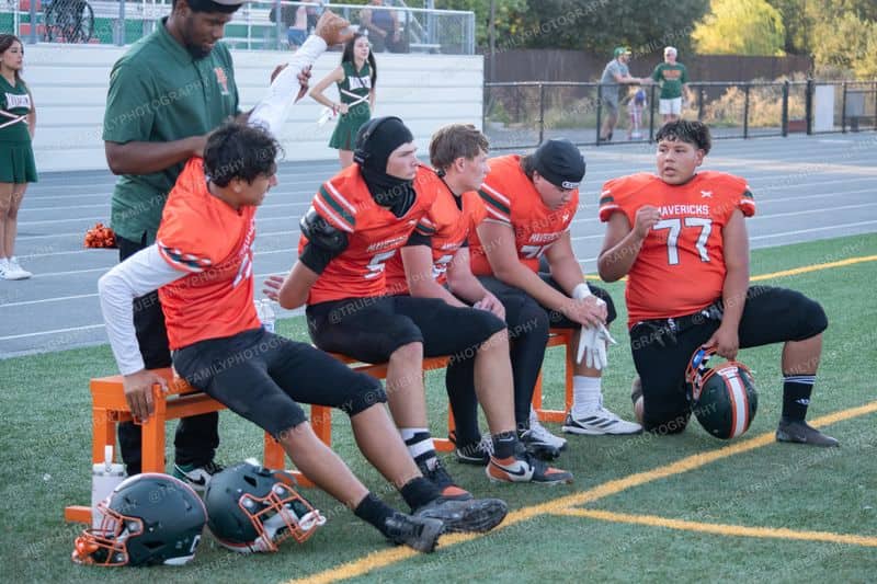 The bench. JV #77 Jose Prieto vs Golden Sierra.