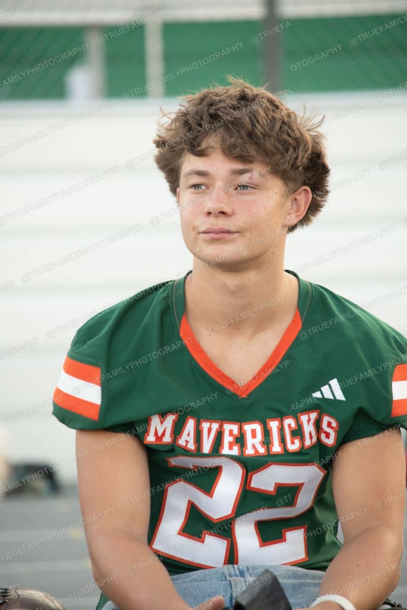 #22 Zach Eads. Helmet off vs Golden Sierra.