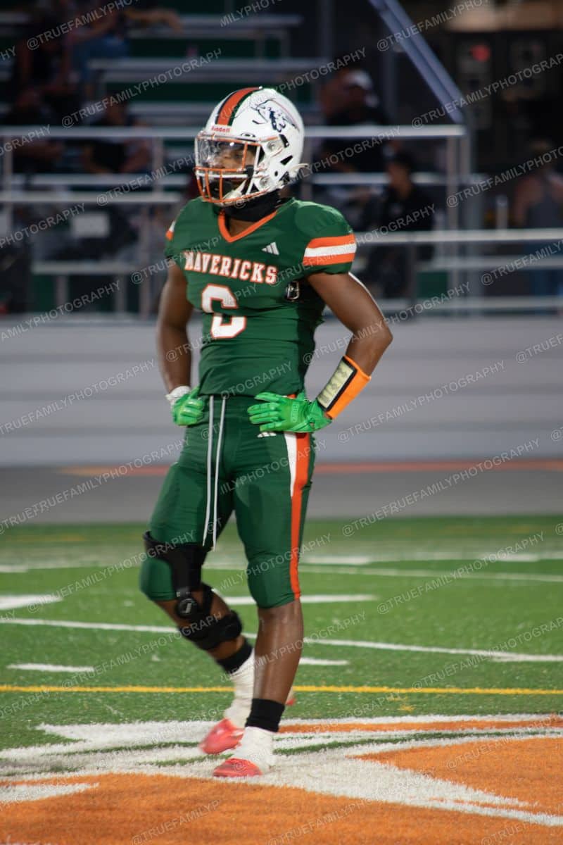 #2 Triton Robinson on the orange paint vs Golden Sierra.
